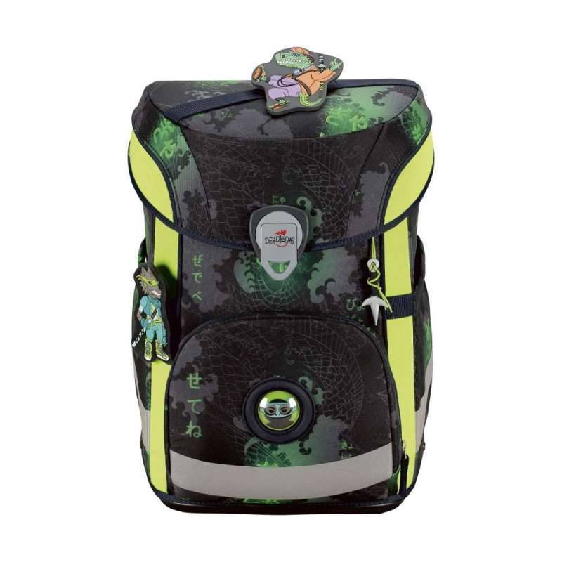DERDIEDAS Schulranzen ErgoFlex EASY Set - 6 tlg für Jungen, DerDieDas Designs Funny Fighter von derdiedas