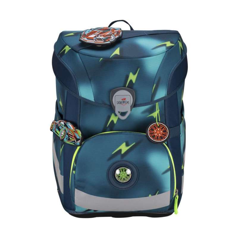 DERDIEDAS Schulranzen ErgoFlex EASY Set - 6 tlg für Jungen, DerDieDas Designs Magic Light von derdiedas