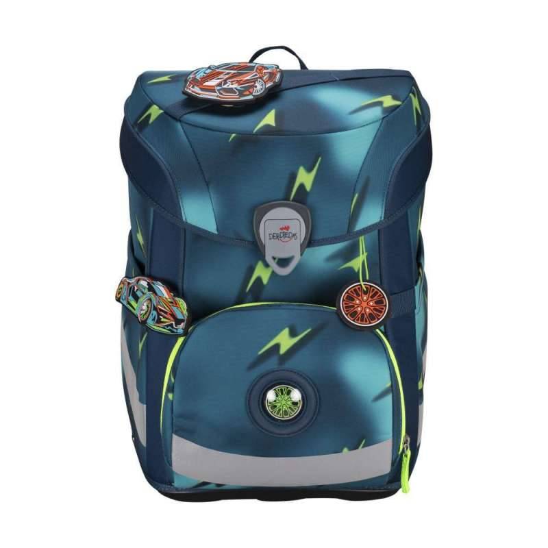 DERDIEDAS Schulranzen ErgoFlex EASY Set - 6 tlg für Jungen, DerDieDas Designs Magic Light von derdiedas