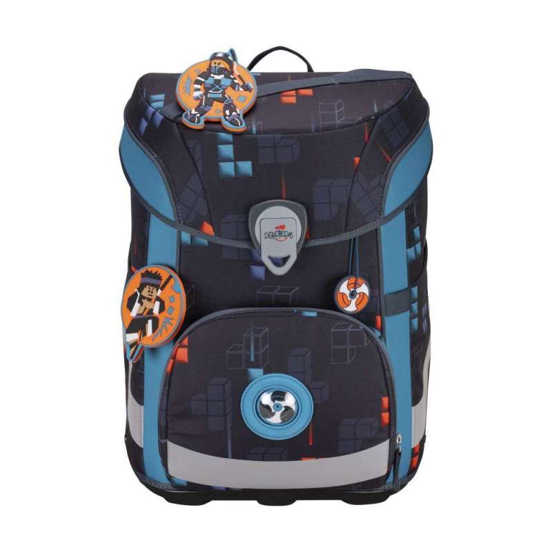 DERDIEDAS Schulranzen ErgoFlex EASY Set - 6 tlg für Jungen, DerDieDas Designs Ninja Fighter von derdiedas
