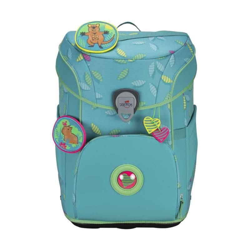 DERDIEDAS Schulranzen ErgoFlex EASY Set - 6 tlg für Mädchen, DerDieDas Designs Exklusiv Superflash Paradise von derdiedas