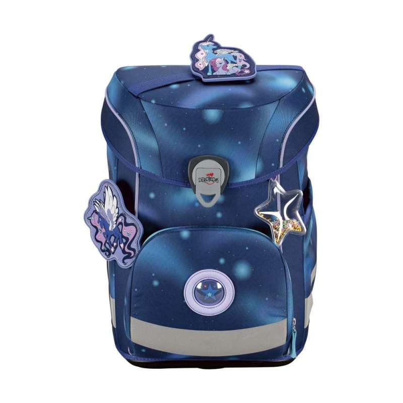 DERDIEDAS Schulranzen ErgoFlex EASY Set - 6 tlg für Mädchen, DerDieDas Designs Luna von derdiedas