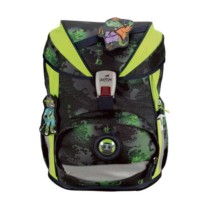 DERDIEDAS Schulrucksack ErgoFlex Set - 6 tlg. für Jungen, DerDieDas Designs Funny Fighter von derdiedas