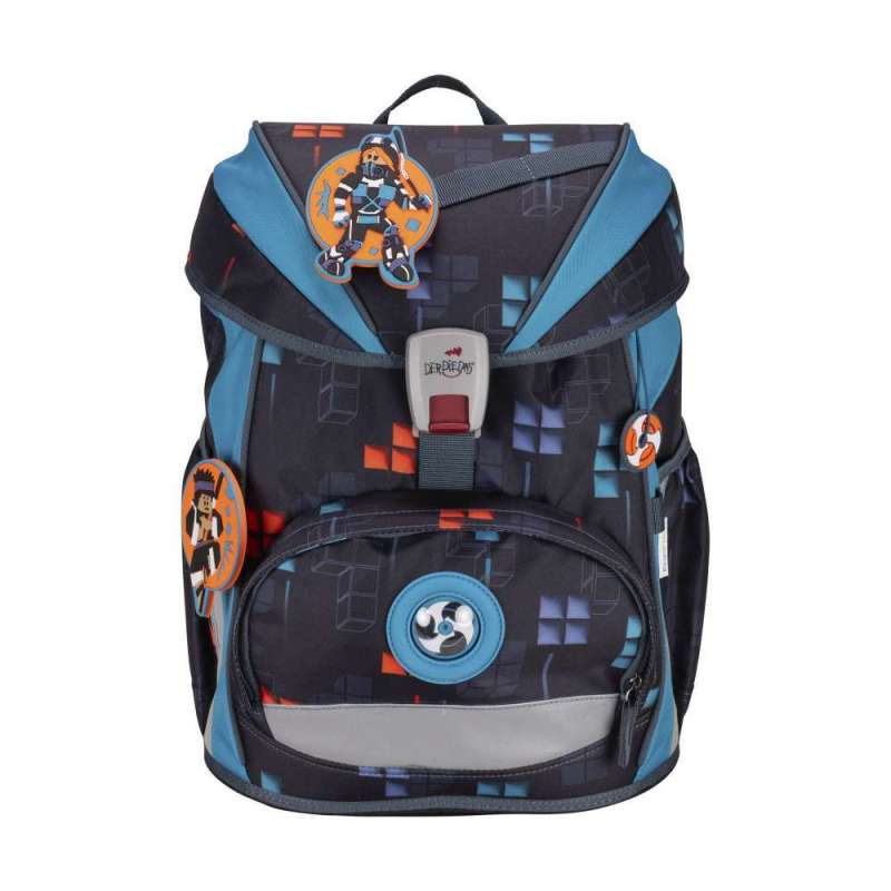 DERDIEDAS Schulrucksack ErgoFlex Set - 6 tlg. für Jungen, DerDieDas Designs Ninja Fighter von derdiedas