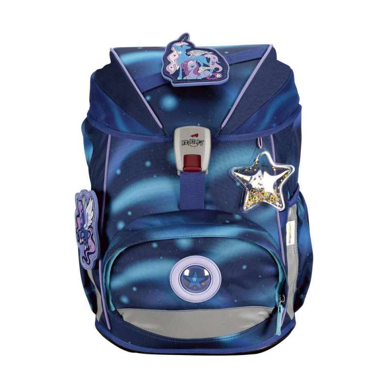 DERDIEDAS Schulrucksack ErgoFlex Set - 6 tlg. für Mädchen, DerDieDas Designs Luna von derdiedas