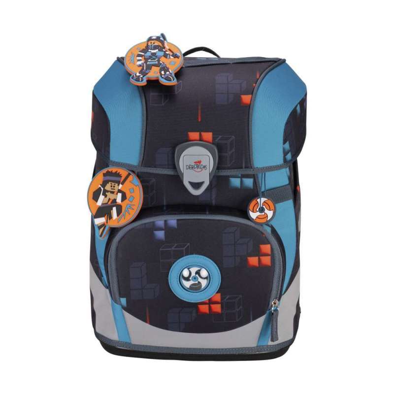 DERDIEDAS Schulrucksack ErgoFlex TINY Set - 6 tlg für Jungen, DerDieDas Designs Ninja Fighter von derdiedas