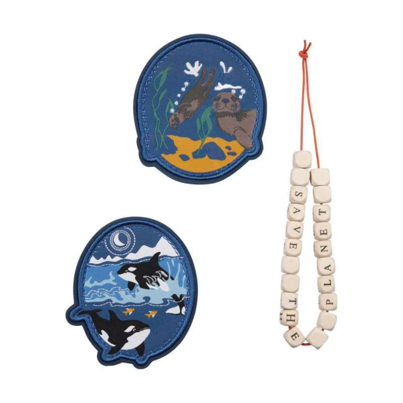 DERDIEDAS Wechselbuttons für Jungen, DerDieDas Designs Grey Planet 3 tlg. von derdiedas