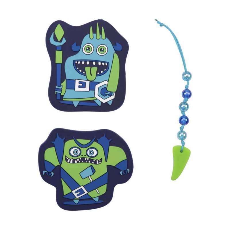 DERDIEDAS Wechselbuttons für Jungen, DerDieDas Designs Neon Monster 3 tlg. von derdiedas