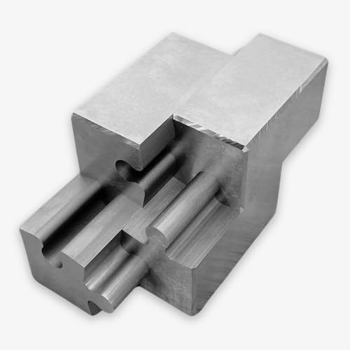 deskwhispers Puzzle Würfel aus Edelstahl – 4-teiliges Null-Toleranz Präzisionspuzzle, EDM-gefertigt – Geschenk für Technikliebhaber & Männer – Schreibtisch Deko & Männerspielzeug – 35 mm, 333 g von deskwhispers