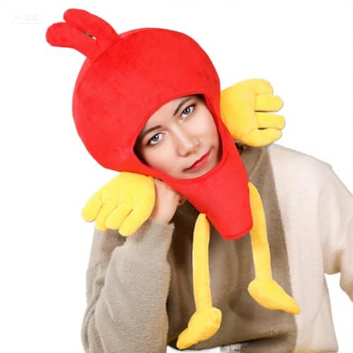 dewdat Hühner Kostümhüte Für Erwachsene, Lustiger Kostümhut Für Partys, Leichtes Festzubehör Weiches Kopfkostüm Für Damen Herren Kinder Fasching Kostümfest Maskenball dewdat Hühner Kostümhüte Für Erwachsene, Lustiger Kostümhut Für Partys, Leichtes Festzubehör Weiches Kopfkostüm Für Damen Herren Kinder Fasching Kostümfest Maskenball von dewdat