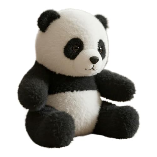 dewdat Kuscheltiere Für Kinder - Realistisches Plüschtier Pandas für die Tischdekoration,Niedliches Kuscheltier, Emotionaler Tröster Für Schlafzimmer Wohnzimmer Kinderzimmer von dewdat