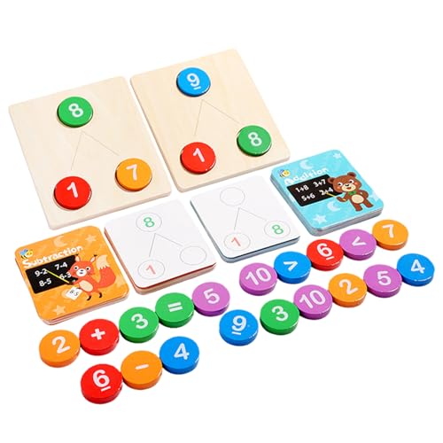 dewdat Zählspielzeug - Mathematikspiel Für Addition Bis 10 Und Zerlegungsrechnen - Hands-On Zerlegung Lernspielzeug Für Kleinkinder Und Mädchen von dewdat