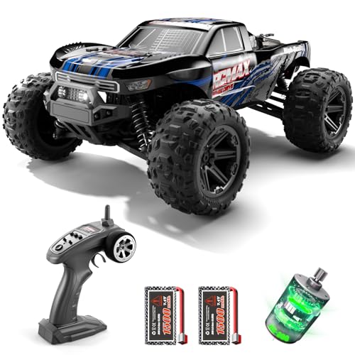 dexinco 1/14 Ferngesteuertes Auto, RC Auto,38 km/h Hochgeschwindigkeits, Wasserdichter 4x4 RC Monster Truck, 1500 mAh Akku, perfektes ferngesteuertes Modellauto für Teenager von dexinco