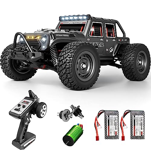dexinco Bürstenloser Ferngesteuertes, 1:16 RC Auto, 60-75 Km/h Hobby Klasse Schnelle Rennauto, 4WD PS-Starkes Geländewagen, 2 Akku 40 Minuten, RC Spielzeugauto für Erwachsen/Jungen 16103PRO dexinco Bürstenloser Ferngesteuertes, 1:16 RC Auto, 60-75 Km/h Hobby Klasse Schnelle Rennauto, 4WD PS-Starkes Geländewagen, 2 Akku 40 Minuten, RC Spielzeugauto für Erwachsen/Jungen 16103PRO von dexinco