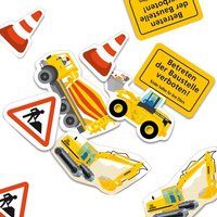 Baustellen-Motivkonfetti 24 Teile als Streudeko für Speisetafel, Pappe Baustellen-Motivkonfetti 24 Teile als Streudeko für Speisetafel, Pappe von dh-konzept
