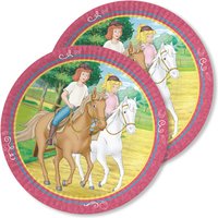 Bibi und Tina Pappteller, 8er,23cm auf den Pferden Amadeus & Sabrina von dh-konzept