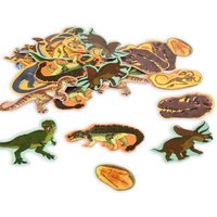 Dinosaurier Konfetti - 39 Teile, 3cm bis 6cm Dinosaurier Konfetti - 39 Teile, 3cm bis 6cm von dh-konzept