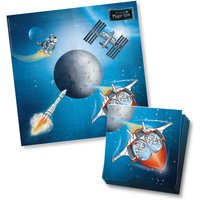 Major Tom Servietten, 20er Pack, 33x33cm, Papierservietten Weltraum Major Tom Servietten, 20er Pack, 33x33cm, Papierservietten Weltraum von dh-konzept