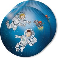 Major Tom Teller, 23cm, 8er Pack, Weltall Pappteller Major Tom Teller, 23cm, 8er Pack, Weltall Pappteller von dh-konzept