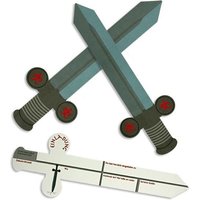 Ritterschwert-Einladungen, 6 coole Einladungskarten für Ritterpartys Ritterschwert-Einladungen, 6 coole Einladungskarten für Ritterpartys von dh-konzept