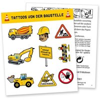 Tattoobogen "Baustelle" mit 9 Tattoos Tattoobogen "Baustelle" mit 9 Tattoos von dh-konzept