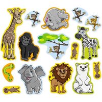 Zoo Konfetti, 45 Teile, 2-12cm groß, Zootiere als Streuteile, Pappe Zoo Konfetti, 45 Teile, 2-12cm groß, Zootiere als Streuteile, Pappe von dh-konzept