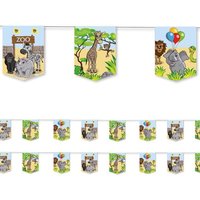 Zoo Wimpelkette, 3,5m, 1 Stk, Girlande Kindergeburtstag Zoo Wimpelkette, 3,5m, 1 Stk, Girlande Kindergeburtstag von dh-konzept