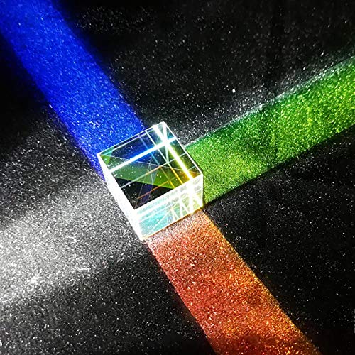 didatecar Würfel Prisma Brille - 12,7 12,7 12,7mm X-Cube Sechs seitige Helle Lichtwürfel Glasmalerei Prisma Strahl Splitting Prisma Optical Experiment Instrument Optische Linse Worth Buying von didatecar