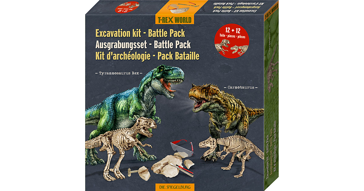 Ausgrabungsset Battle Pack - T-Rex + Carnotaurus T-Rex World von die spiegelburg
