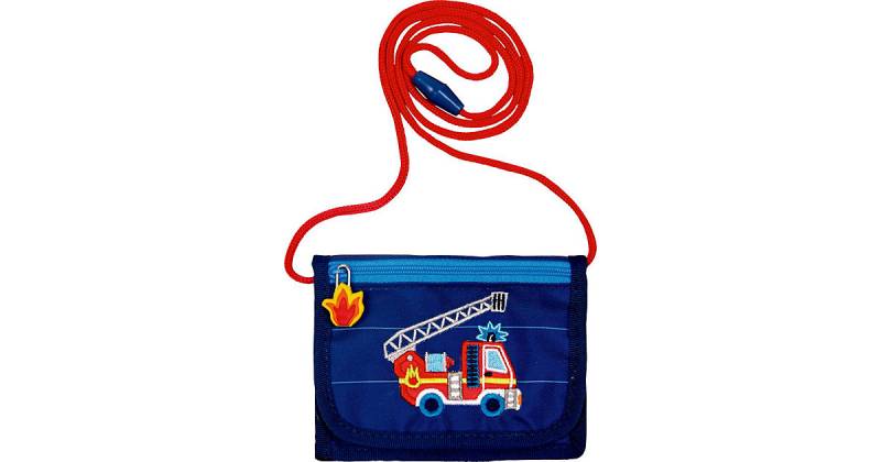 Brustbeutel Wenn ich mal groß bin Feuerwehr blau von die spiegelburg