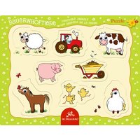 DIE SPIEGELBURG 13082 Kulleraugen-Puzzle Bauernhoftiere (8 Teile) von die spiegelburg