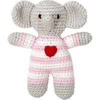 DIE SPIEGELBURG 13969 Häkel-Rassel Elefant BabyGlück, rosa DIE SPIEGELBURG 13969 Häkel-Rassel Elefant BabyGlück, rosa von die spiegelburg