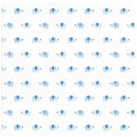 DIE SPIEGELBURG 13978 Mulltuch Elefanten BabyGlück, hellblau (ca. 120 x 120 cm) von die spiegelburg