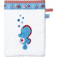 DIE SPIEGELBURG 14062 Waschhandschuh Seepferdchen BabyGlück (ca. 16 x 21 cm) von die spiegelburg