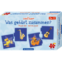 DIE SPIEGELBURG 16968 Puzzle-Set "Was gehört zusammen?" Die Lieben Sieben (7x2 Teile) von die spiegelburg