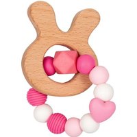 DIE SPIEGELBURG 18594 Silikon-Holz-Beißring, rosa - BabyGlück DIE SPIEGELBURG 18594 Silikon-Holz-Beißring, rosa - BabyGlück von die spiegelburg