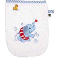 DIE SPIEGELBURG 18742 Waschhandschuh Elefant, hellblau - BabyGlück DIE SPIEGELBURG 18742 Waschhandschuh Elefant, hellblau - BabyGlück von die spiegelburg