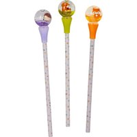 DIE SPIEGELBURG 22749 Bleistift mit Schneekugel-Topper - Wintertiere im Weihnachtswald, sortiert von die spiegelburg