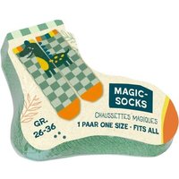 DIE SPIEGELBURG 22901 Magic Socks - Dino Friends, one size (Gr. 26-36) von die spiegelburg