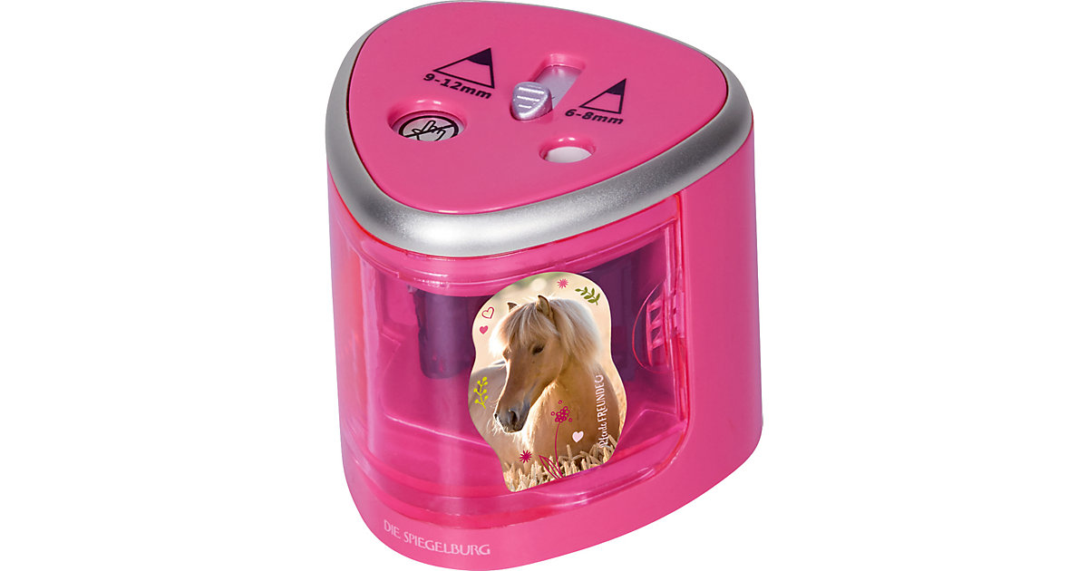 Elektrischer Anspitzer Pferdefreunde rosa von die spiegelburg