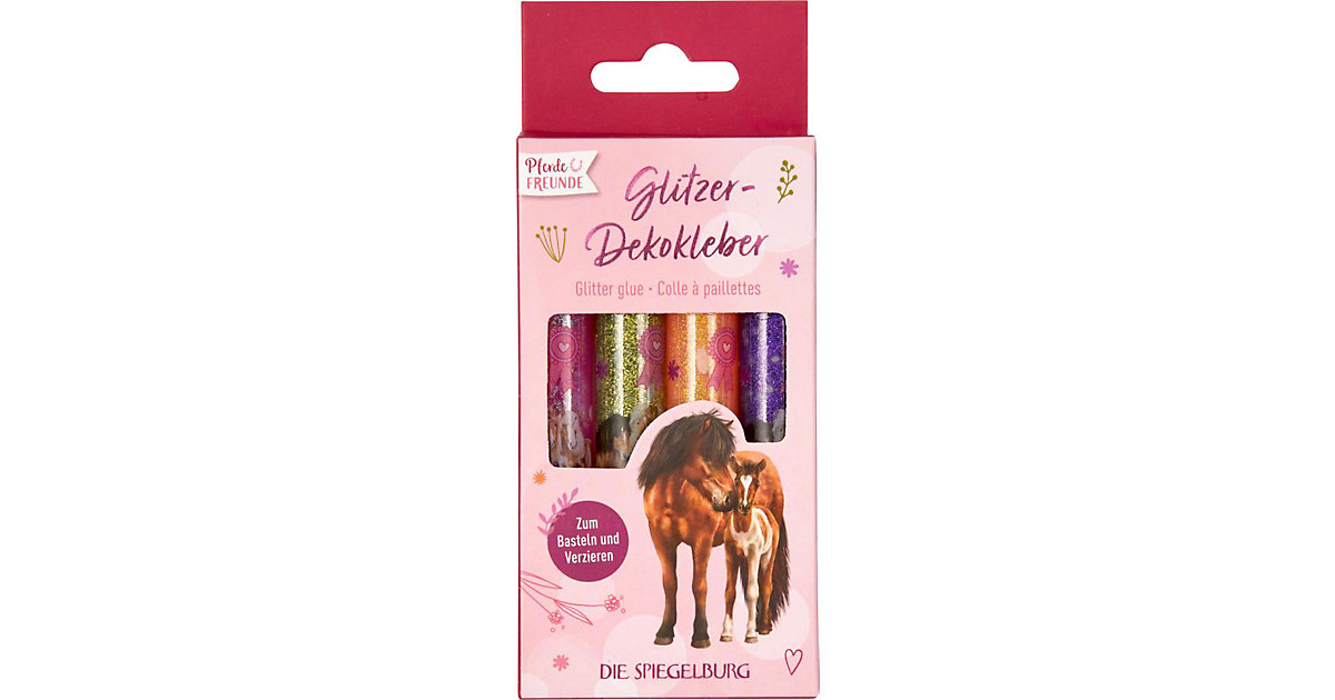 Glitzer-Dekokleber - Pferdefreunde bunt von die spiegelburg