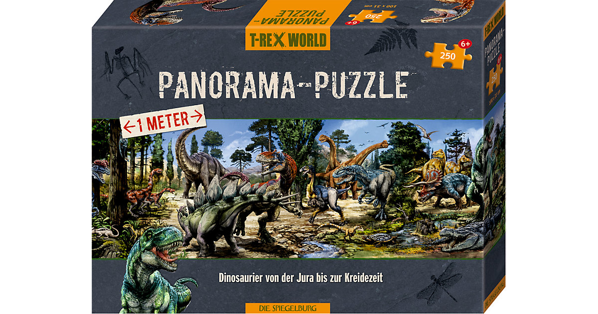 Panorama-Puzzle T-Rex World (250 Teile) von die spiegelburg