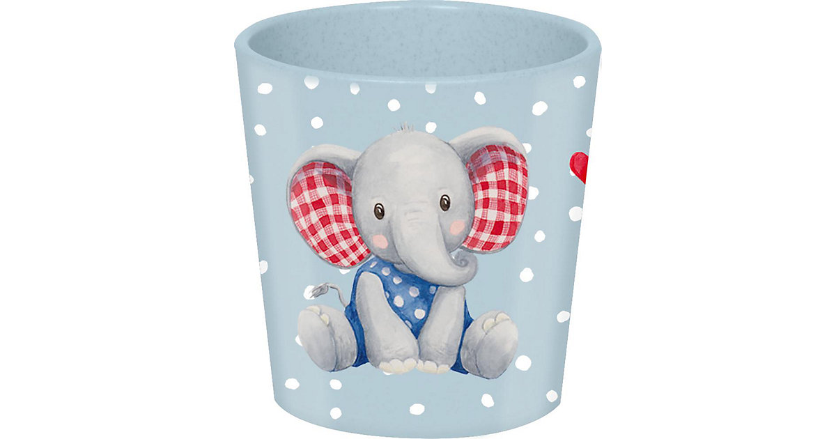 Trinkbecher BabyGlück Elefant & Löwe, 7 x 7,5 cm hellblau Trinkbecher BabyGlück Elefant & Löwe, 7 x 7,5 cm hellblau von die spiegelburg