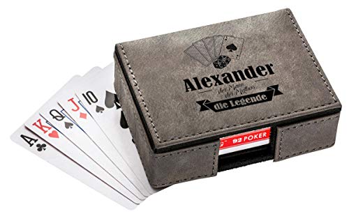 Spielkarten mit Box der Mann - der Mythos - die Legende mit Wunschnamen Spielkarten mit Box der Mann - der Mythos - die Legende mit Wunschnamen von die stadtmeister