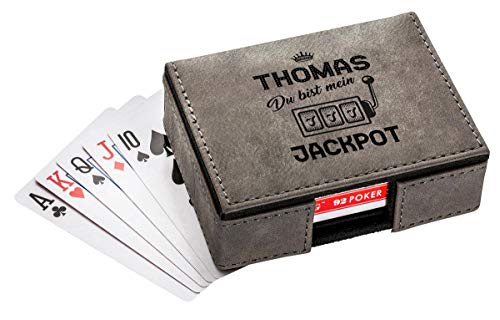 die stadtmeister Spielkarten mit Box Du bist Mein Jackpot mit Wunschnamen die stadtmeister Spielkarten mit Box Du bist Mein Jackpot mit Wunschnamen von die stadtmeister