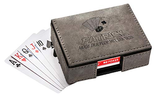 die stadtmeister Spielkarten mit Box Möge der Flop mit Dir Sein mit Wunschnamen von die stadtmeister