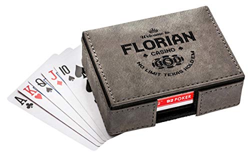 die stadtmeister Spielkarten mit Box Welcome to The Casino mit Wunschnamen von die stadtmeister