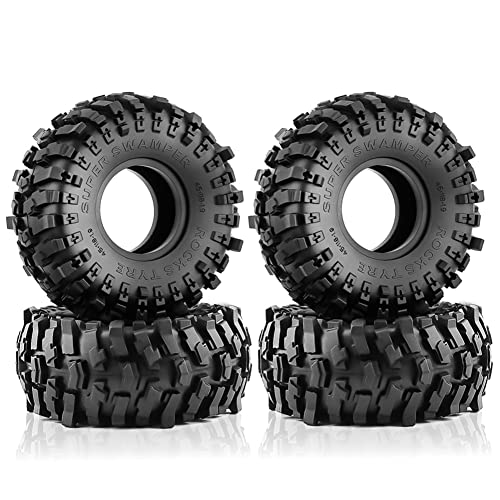 dieyyuca 4 STÜCKE 118Mm 1,9 Gummireifen Rad Reifen für 1/10 RC Crawler Auto TRX4 D90 Axial SCX10 II III Redcat von dieyyuca