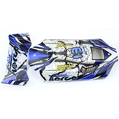 dieyyuca RC Auto Karosserie HüLle Auto Abdeckung Heck FlüGel für 124017 124019 1/12 RC Auto Upgrade Teile Teile ZubehöR von dieyyuca