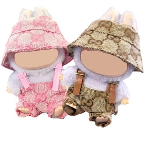 Outfits für Labubu, Kleidung für Labubu Ropa Para, stilvolles Zubehör, 17 cm Puppentuch (2 Sets 333) von dinblex